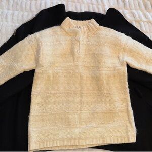 Jones New York Cream Turtleneck Sweater